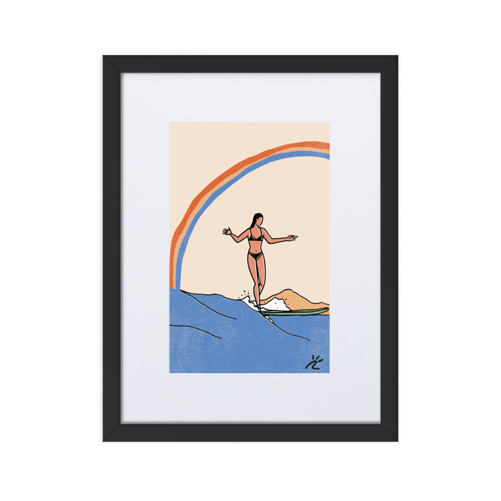 Impresión digital "Under the sky" enmarcada