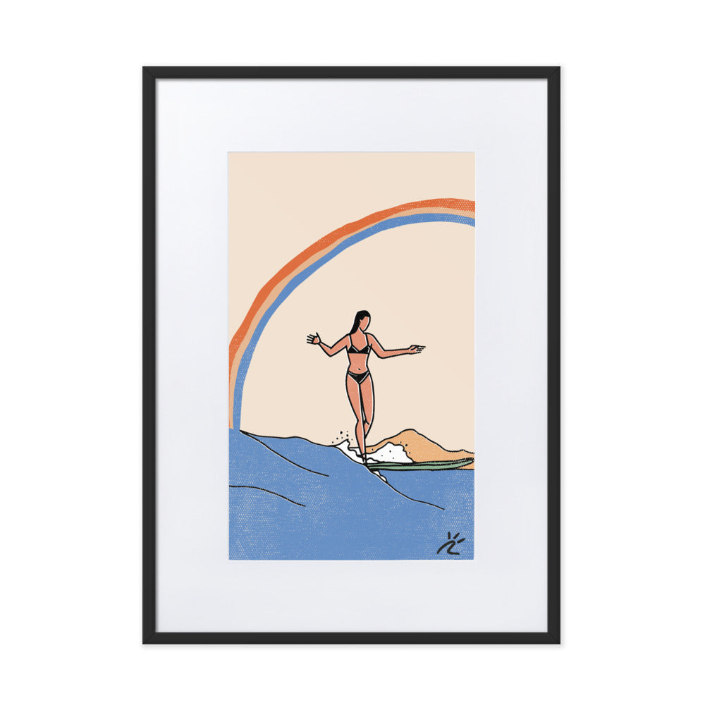 Impresión digital "Under the sky" enmarcada