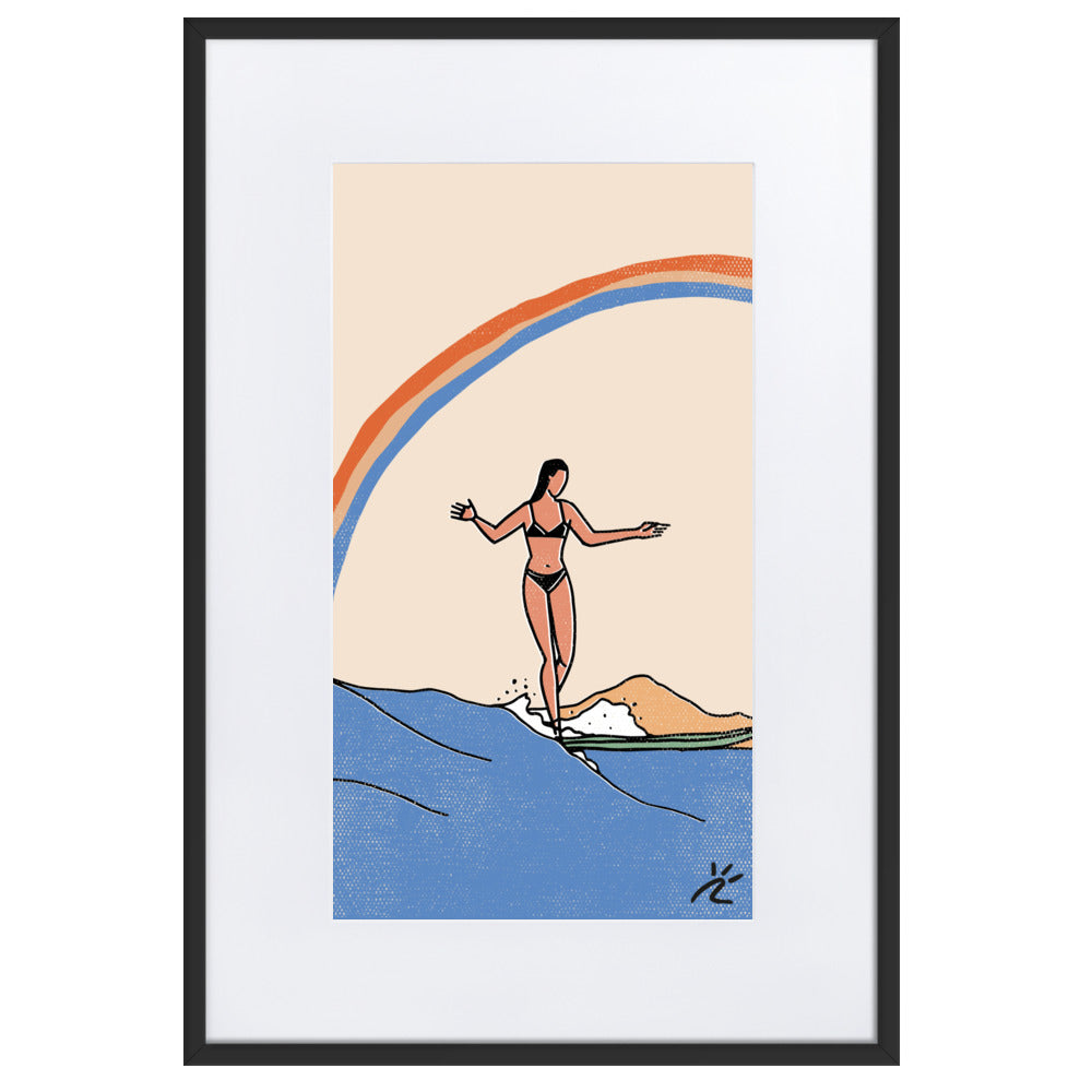 Impresión digital "Under the sky" enmarcada