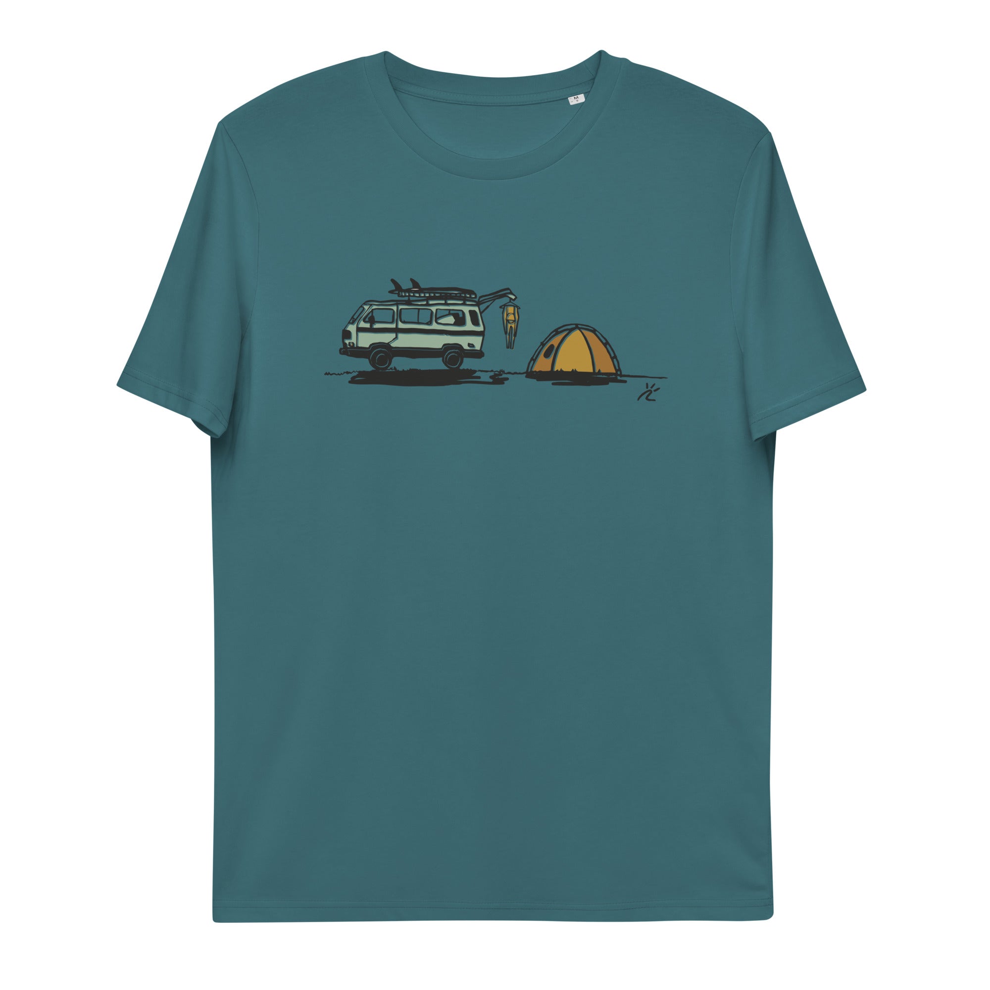 Camiseta de algodón orgánico unisex "Dawn Waves"